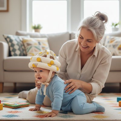 Casque bebe de protection