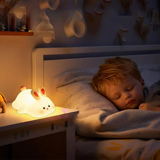 Veilleuse bébé | Lapin Silicone Apaisante