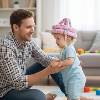 Casque bebe de protection